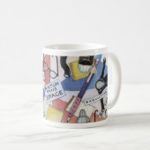 Fan-Tasse Rachel Maddow ohne blaue Grenze Kaffeetasse (VorderseiteRechts)