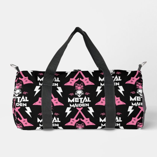 Fan von Heavy Metal Chick Duffle Bag (Vorderseite)