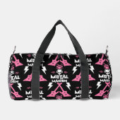 Fan von Heavy Metal Chick Duffle Bag (Rückseite)