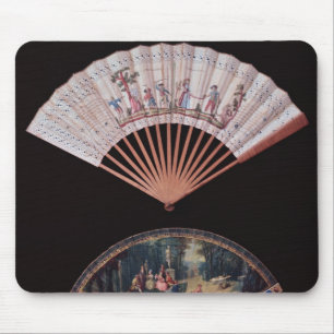 Fan von Vernis Matin Art, Franzosen, mid-18th Mousepad