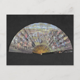 Fan zeigt die Ehe von Louis von Frankreich Postkarte