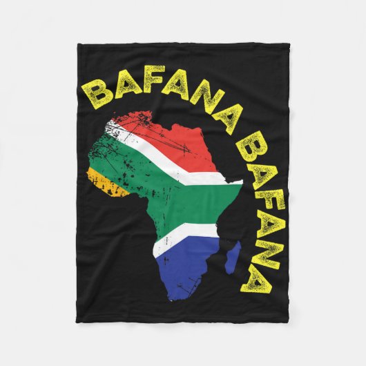Fana Fana Südafrika Fußball Fleecedecke (Vorderseite)