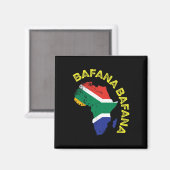Fana Fana Südafrika Fußball Magnet (Vorderseite/Rückseite)