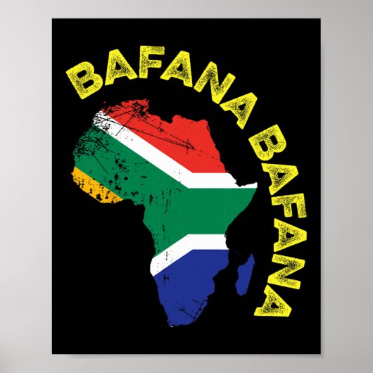 Fana Fana Südafrika Fußball Poster (Vorne)