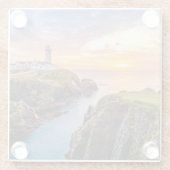 Fanad Hauptleuchtturm Co. | Donegal Irland Glasuntersetzer (Rückseite)