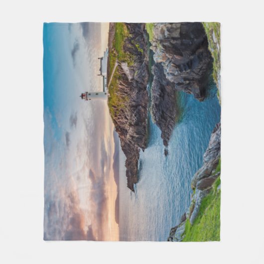 Fanad Hauptleuchtturm | Donegal, Irland Fleecedecke (Vorderseite)