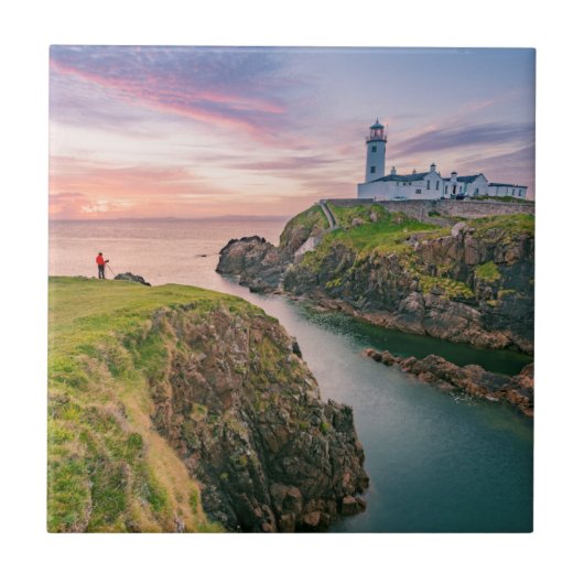 Fanad Hauptleuchtturm | Donegal, Irland Fliese (Vorderseite)