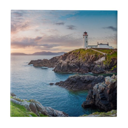 Fanad Hauptleuchtturm | Donegal, Irland Fliese (Vorderseite)