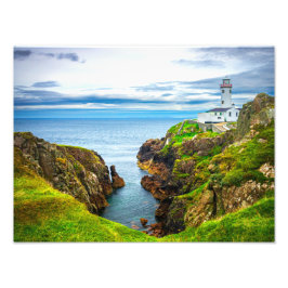 Fanad Head Leuchtturm Klippen – Irland Foto Druck
