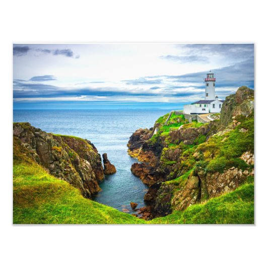 Fanad Head Lighthouse Cliffs – Ireland Photo Print Fotodruck (Vorne)