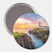 Fanad Head Lighthouse Co. | Donegal Irland Magnet (Vorderseite/Rückseite)