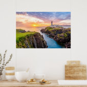 Fanad Head Lighthouse Co. | Donegal Irland Poster (Küche)