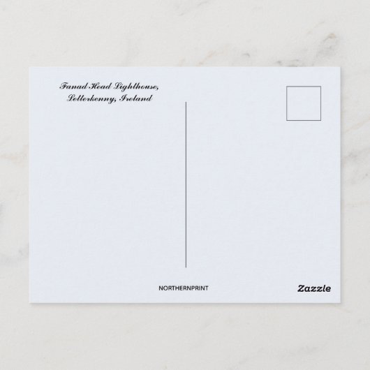 Fanad Head Lighthouse Letterkenny Irland Postkarte (Rückseite)