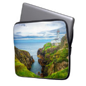 Fanad Head Lighthouse Wall Art – Dramatic Ireland  Laptopschutzhülle (Vorderseite Links)