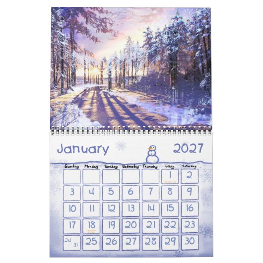 Fanastic Kunst 2015 Kalender durch David A. Baker (Jan 2027)