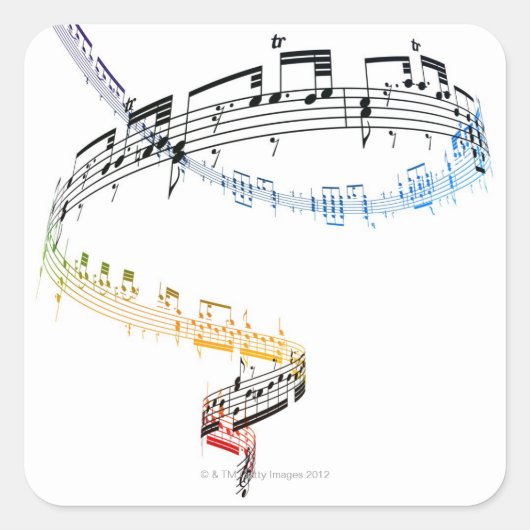 Fanataisie (Opus 7) 2 Quadratischer Aufkleber (Vorderseite)