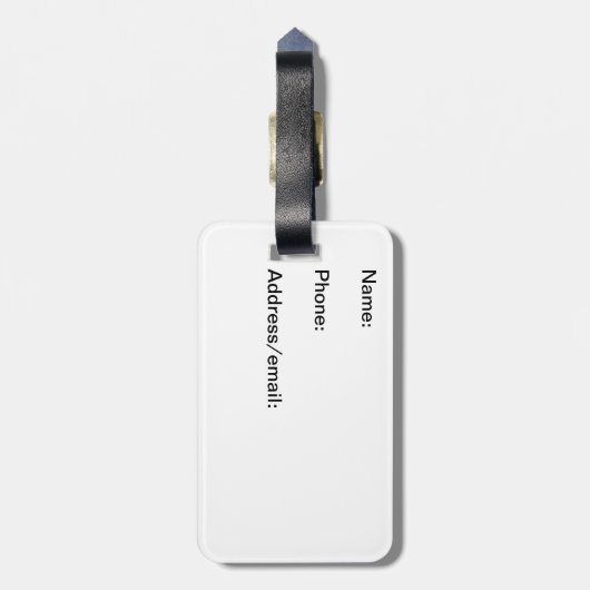 Fanatischer Gepäckumbau des Fußballs - brünett Gepäckanhänger (Rückseite vertikal)