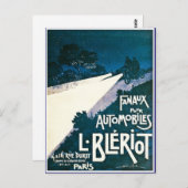 Fanaux Pour Automobiles L Bleriot - Paris, Frankre Postkarte (Vorne/Hinten)