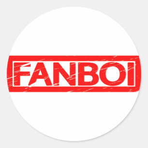 Fanboi-Briefmarke Runder Aufkleber