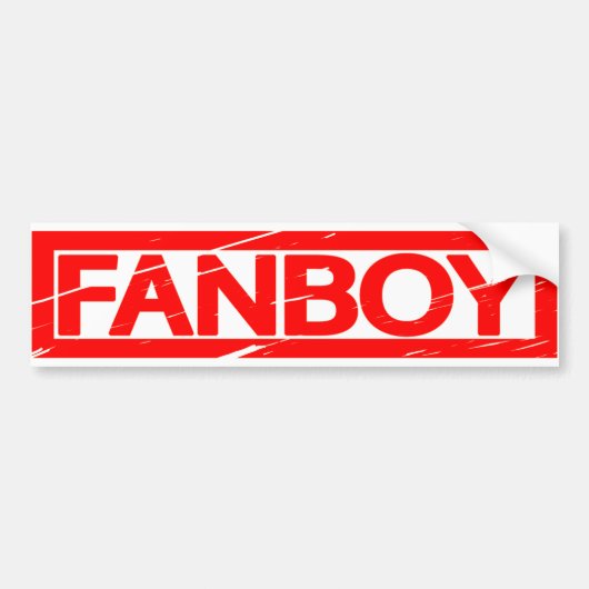 Fanboy-Briefmarke Autoaufkleber (Vorne)