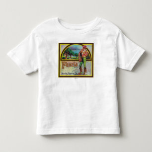 Fancia Marken-Zitrusfrucht-Kisten-Aufkleber Kleinkind T-shirt