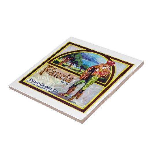 Fancia Orange Fliese (Seite)