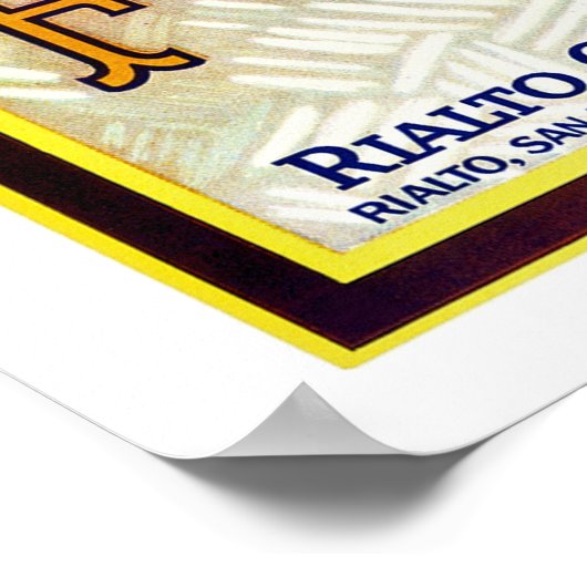 Fancia Orange Poster (Ecke)