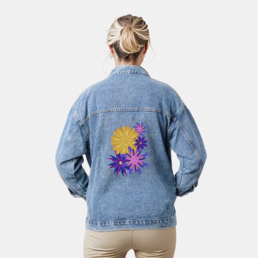 Fancierte Blume Denim Jacket Jeansjacke (Modell)