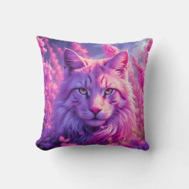 Fanciful Feline Throw Kissen | Zuhause und Geschen