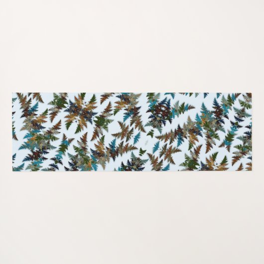Fanciful Fractal Arctic Camouflage Yogamatte (Rückseite (Horizontal))