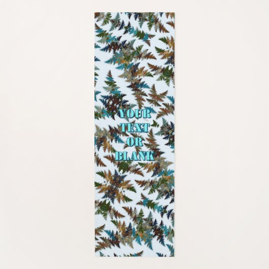 Fanciful Fractal Arctic Camouflage Yogamatte (Vorderseite)