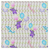 Fanciful Happy Balloon Bars Stoff (Nahaufnahme)