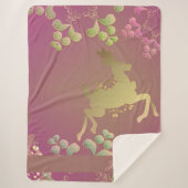 Fanciful Rentier Snowflake Sherpa Blanket Sherpadecke (Vorderseite)