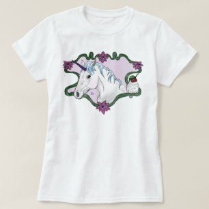 Fanciful Unicorn and Hummingbird T - Shirt