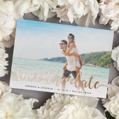 Fancious Foil Script Save the Date Card Folieneinladung