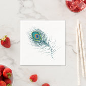 Fancious Peacock Feather | Hochzeit Serviette (Beispiel)