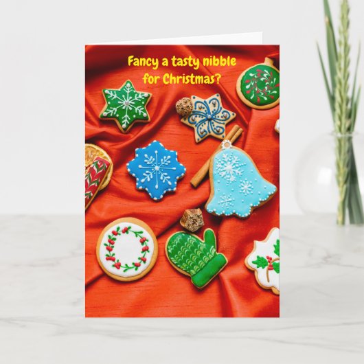 Fancy a tasty nibble for Christmas? Karte (Vorderseite)