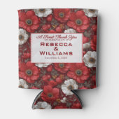 Fancy Anemones Petal Summer Wedding Dosenkühler (Vorderseite)