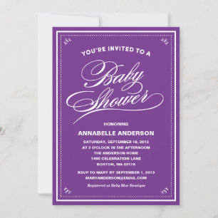 Fancy Baby Shower Invitations Einladung