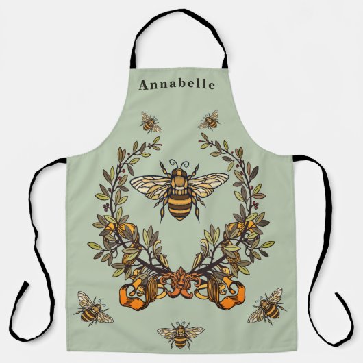 Fancy Bee Personalisieren Schürze (Vorderseite)
