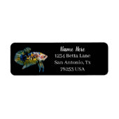 Fancy Betta Fighting Fish Return Address (Vorne)
