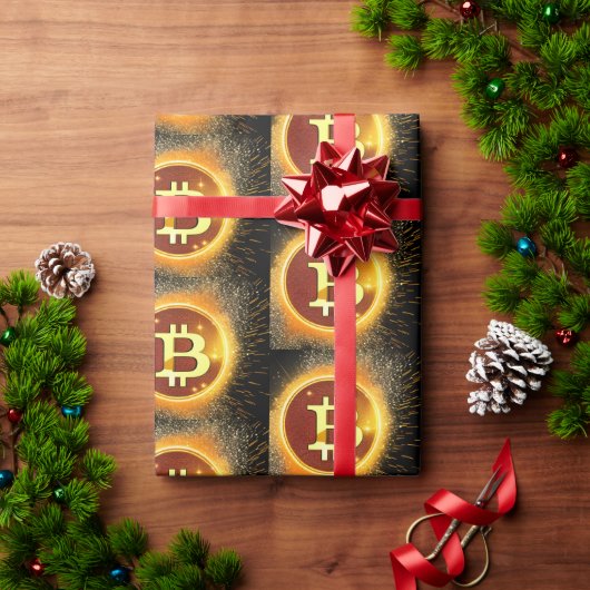 fancy Bitcoin Only Geschenkpapier (Feiertagsgeschenk)