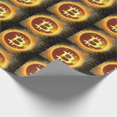 fancy Bitcoin Only Geschenkpapier (Ecke)