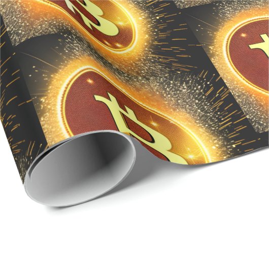 fancy Bitcoin Only Geschenkpapier (Rolleneckpunkt)