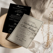 Fancy Black and White Old Money Alles-in-Einem-Hoc