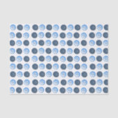 Fancy Blue Buttons White  Seidenpapier (Vorderseite)
