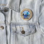 Fancy Blue Stiefmütterchen Visagist Button (Beispiel)