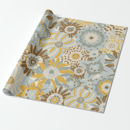 Fancy Bold Flowers Geschenkpapier