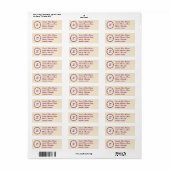 Fancy Border Lila/Rosa und Creme Personalisieren (Vorne)