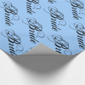 Fancy Braut im Himmel Geschenkpapier (Ecke)